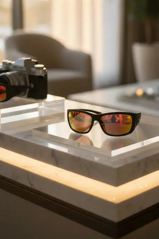 Sunglasses Sport Camera HD 1080P Glasses Action Camera Portable Wearable Sunglasses Camera Bluetooth Sunglasses Video Camera with Loop Recording