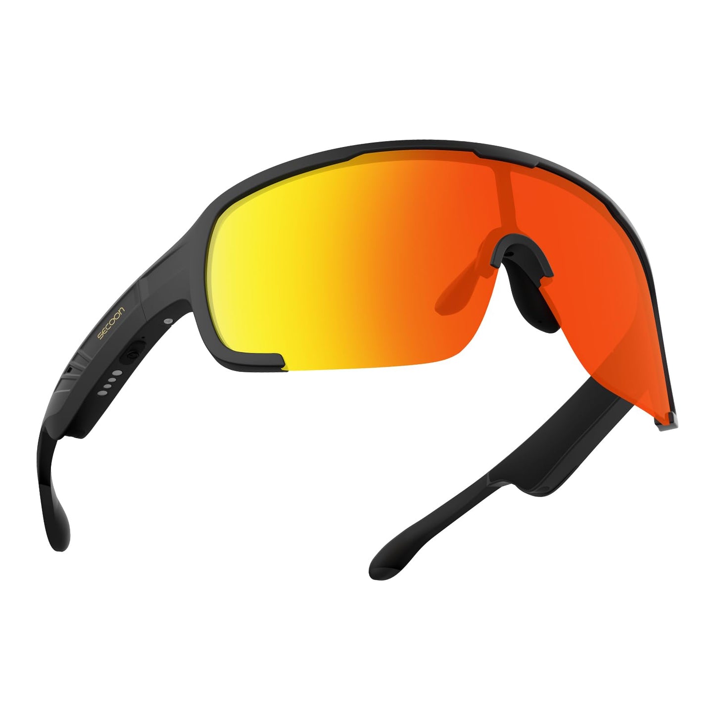 Blue Coil Tech Bluetooth Audio Sunglasses – Smart Wireless Sport Design with Microphone