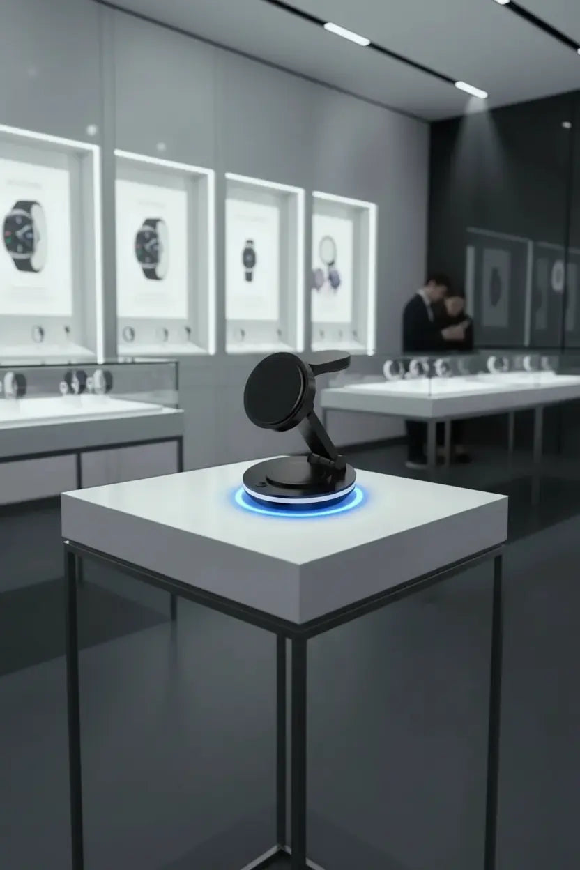 3 in 1 Charging Station for Apple Devices 15W Fast Charger Stand Magnetic Wireless Charger Station Rotatable & Foldable with Night Light for iPhone15/14/13/12/Apple Watch/AirPods (Black)