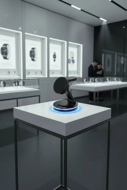 3 in 1 Charging Station for Apple Devices 15W Fast Charger Stand Magnetic Wireless Charger Station Rotatable & Foldable with Night Light for iPhone15/14/13/12/Apple Watch/AirPods (Black)