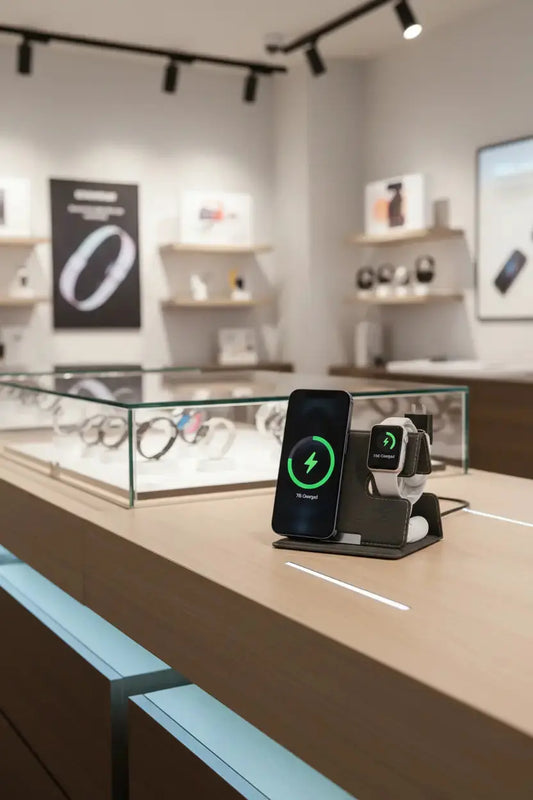 3 in 1 Wireless Charging Station for Multiple Devices Foldable Travel Wireless Charger for iPhone 15 14 13 12 11 Pro Max IWatch 2-8 Series AirPods 3 2 Pro 15W Fast Charging Portable Charger Stand