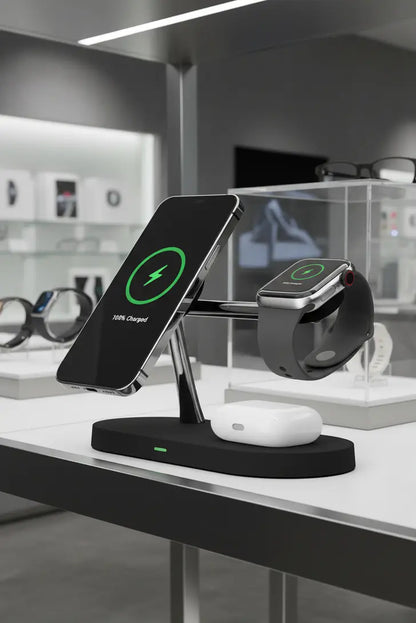 5-in-1 Magnetic Wireless Charging Station