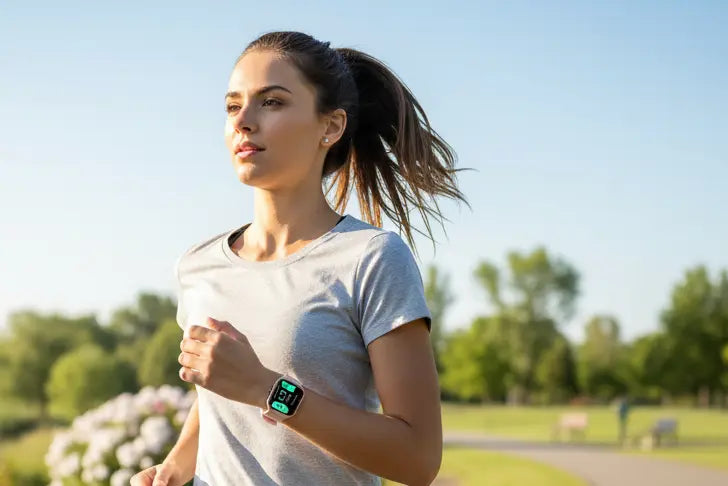 ANCwear Fitness Tracker Smartwatch for Women Bluetooth Calling iOS Compatible IP67 Waterproof Heart Rate Monitor Activity/Sleep Tracker (Rose Gold) The Blue Coil