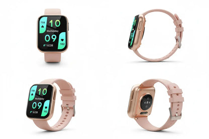 ANCwear Fitness Tracker Smartwatch for Women Bluetooth Calling iOS Compatible IP67 Waterproof Heart Rate Monitor Activity/Sleep Tracker (Rose Gold)