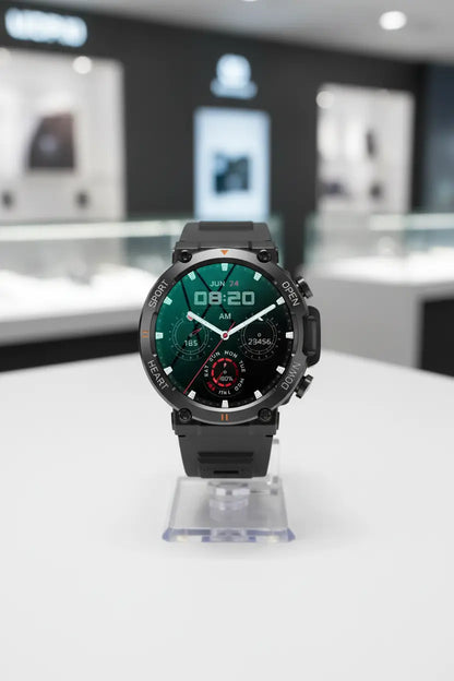 AVUMDA Smart Watches for Men - Rugged Military Smartwatch Answer/Make Call 123 Sports Modes Fitness Watch with Calories/Step Count Long-Lasting Battery Life Outdoor Smart Watch for Android iOS