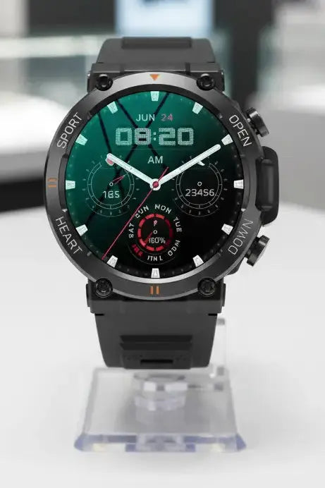 AVUMDA Smart Watches for Men - Rugged Military Smartwatch Answer/Make Call 123 Sports Modes Fitness Watch with Calories/Step Count Long-Lasting Battery Life Outdoor Smart Watch for Android iOS