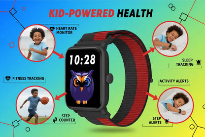BIGGERFIVE Kids Fitness Tracker Watch Pedometer Heart Rate 5ATM Waterproof Sleep Monitor Alarm Clock Calorie Step Counter 1.5" HD Touch Screen Kids Smart Watch for Boys Girls Ages 5-14 The Blue Coil