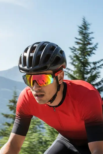 COSMOING Sport Smart Sunglasses Cycling Bluetooth Sunglasses for Men Women Magnetic Charging Bluetooth 5.3 with UV Protection Stereo Audio Wireless Headset for Cycling Running Hiking