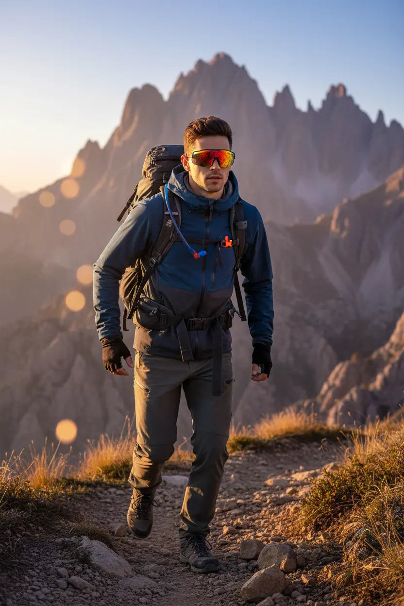 COSMOING Sport Smart Sunglasses Cycling Bluetooth Sunglasses for Men Women Magnetic Charging Bluetooth 5.3 with UV Protection Stereo Audio Wireless Headset for Cycling Running Hiking