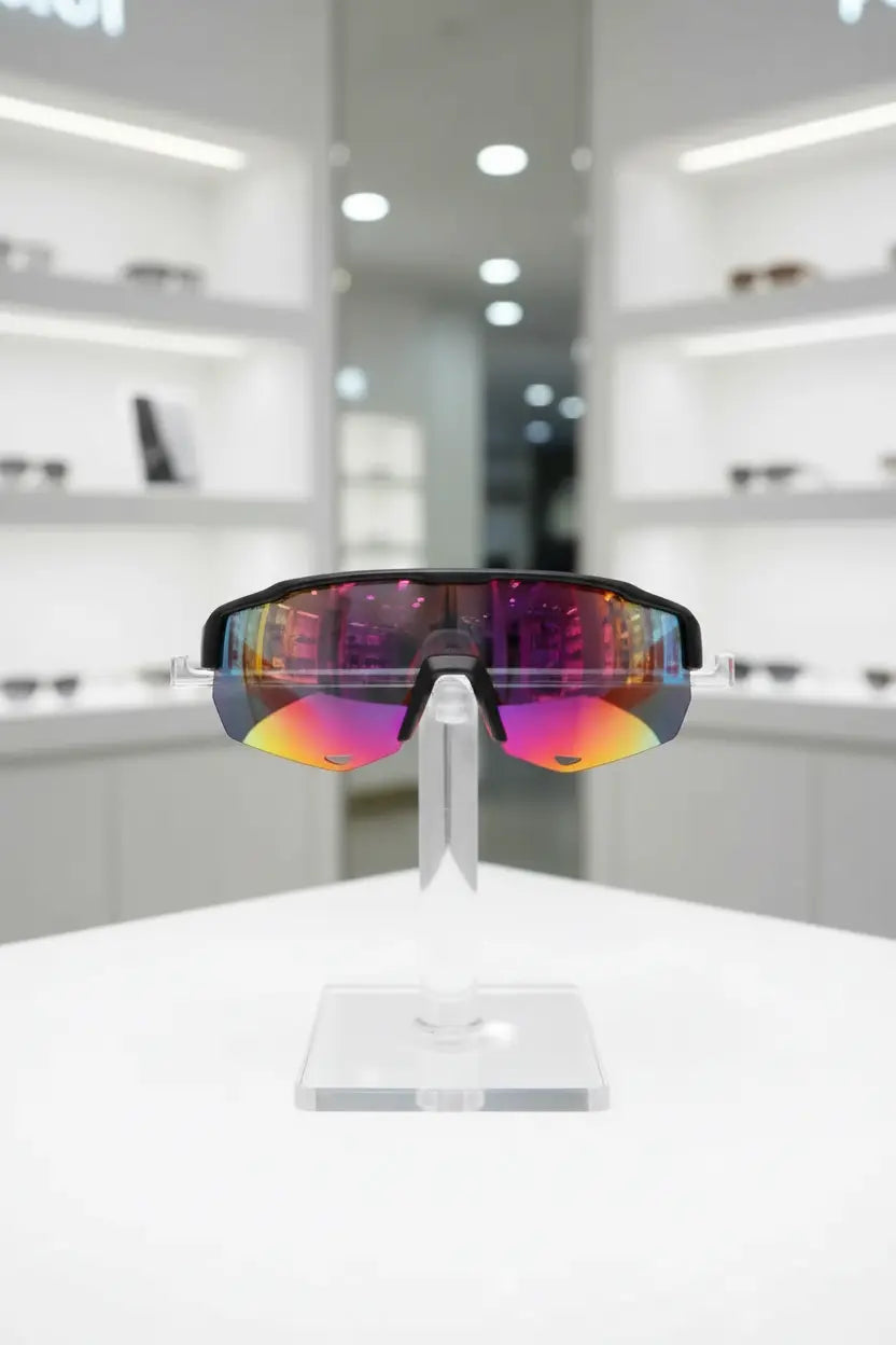 COSMOING Sport Smart Sunglasses Cycling Bluetooth Sunglasses for Men Women Magnetic Charging Bluetooth 5.3 with UV Protection Stereo Audio Wireless Headset for Cycling Running Hiking