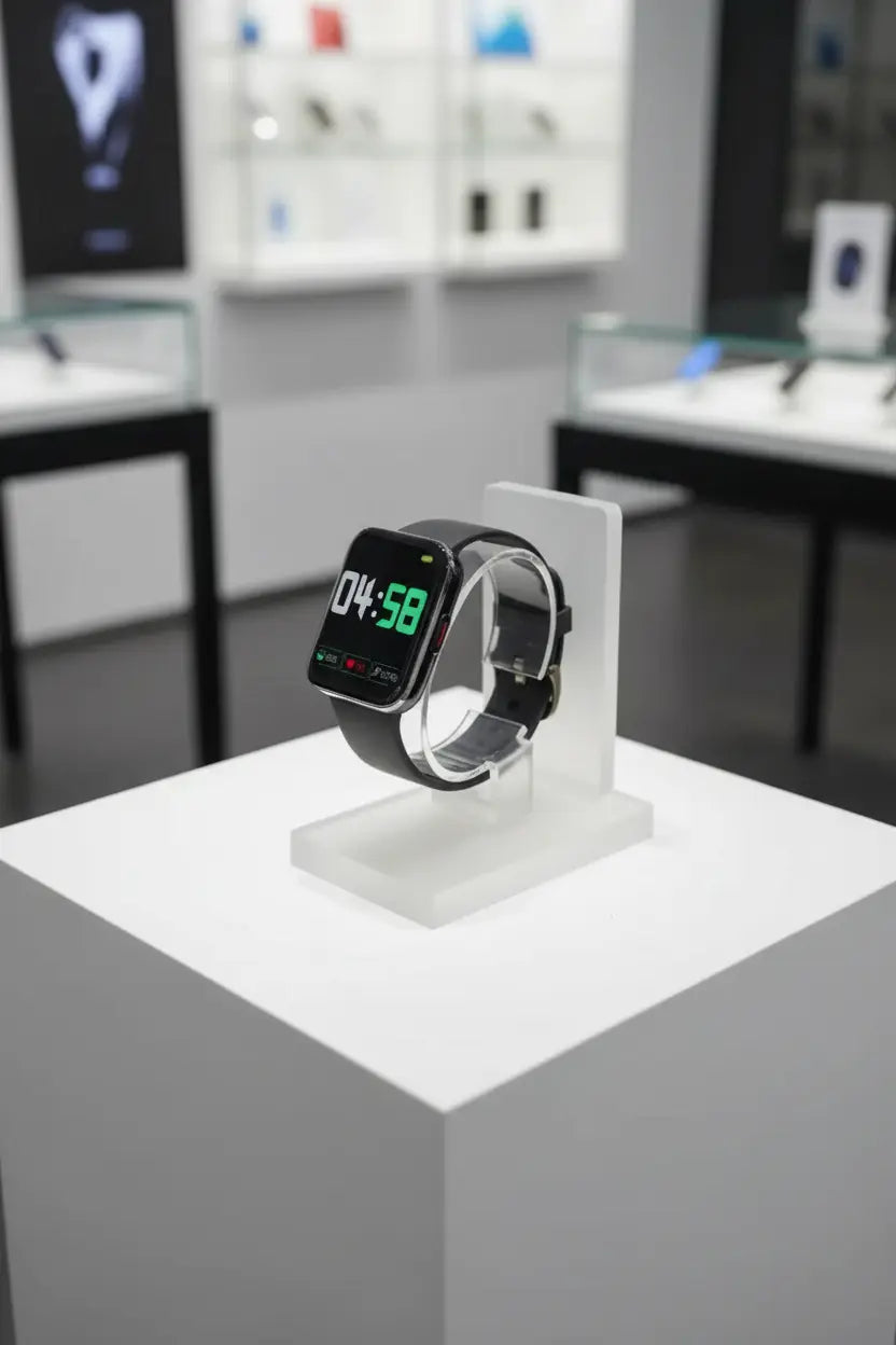 Cattle Herder Smart Watch for Android Phones Smart Watch for Men Women 1.69" Curved Screen Smartwatch Waterproof Fitness Tracker Fitness Watches (Black/Blue)