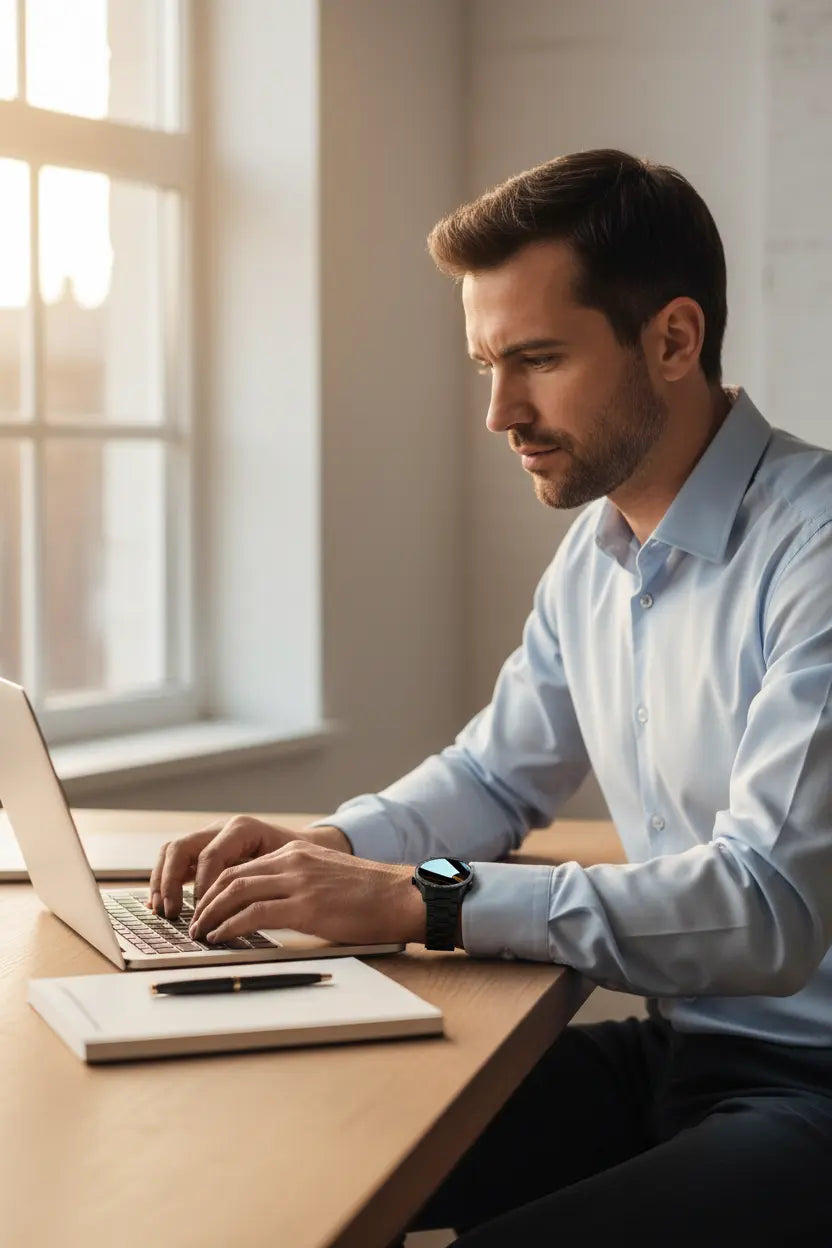 FILIEKEU Men Smart Watch for Android iOS Bluetooth Calls Voice Chat with Heart Rate/Sleep Monitor Fitness Tracker 1.3" Full Touch Screen IP67 Waterproof Stainless Steel Activity Tracker for Men