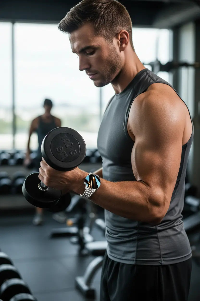 FILIEKEU Men Women Smart Watch Bluetooth Calls Heart Rate Sleep Monitor Steps Mens Smart Watch IP67 Waterproof Fitness Tracker Casual Silver Stainless Steel Smart Watches for Android iOS