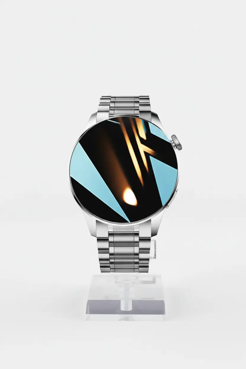 FILIEKEU Men Women Smart Watch Bluetooth Calls Heart Rate Sleep Monitor Steps Mens Smart Watch IP67 Waterproof Fitness Tracker Casual Silver Stainless Steel Smart Watches for Android iOS