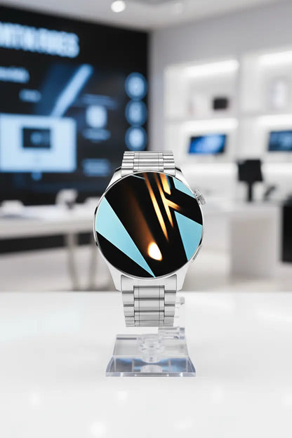 FILIEKEU Men Women Smart Watch Bluetooth Calls Heart Rate Sleep Monitor Steps Mens Smart Watch IP67 Waterproof Fitness Tracker Casual Silver Stainless Steel Smart Watches for Android iOS