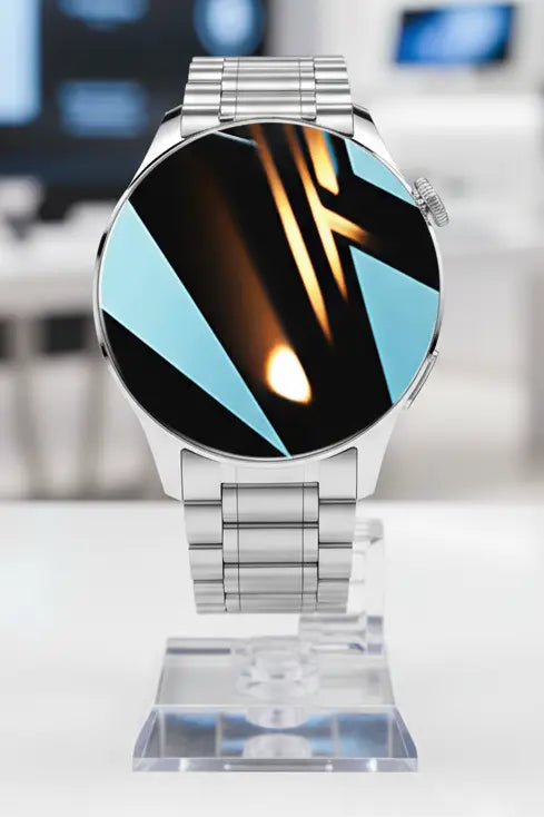 FILIEKEU Men Women Smart Watch Bluetooth Calls Heart Rate Sleep Monitor Steps Mens Smart Watch IP67 Waterproof Fitness Tracker Casual Silver Stainless Steel Smart Watches for Android iOS