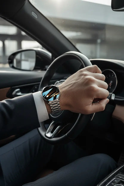 FILIEKEU Men Women Smart Watch Bluetooth Calls Heart Rate Sleep Monitor Steps Mens Smart Watch IP67 Waterproof Fitness Tracker Casual Silver Stainless Steel Smart Watches for Android iOS