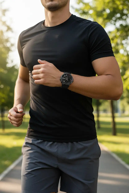 FILIEKEU Women Men Smart Watch Bluetooth Calls IP68 Waterproof Sport Fitness Tracker 1.85" HD Touch Screen Black Stainless Steel Smart Watches for Android iOS