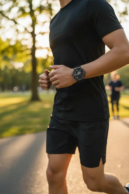 FILIEKEU Women Men Smart Watch Bluetooth Calls IP68 Waterproof Sport Fitness Tracker 1.85" HD Touch Screen Black Stainless Steel Smart Watches for Android iOS