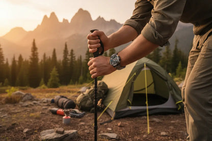 FOXBOX Military Smart Watch for Men with Flashlight The Blue Coil