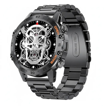 FOXBOX Smart Watch for Men Answer/Make Call for Android iOS 400mAh Military Smartwatch Heart Rate Blood Oxygen Sleep Monitor Step Counter 2 Straps1.39" HD Waterproof Outdoor Smart Watches Black