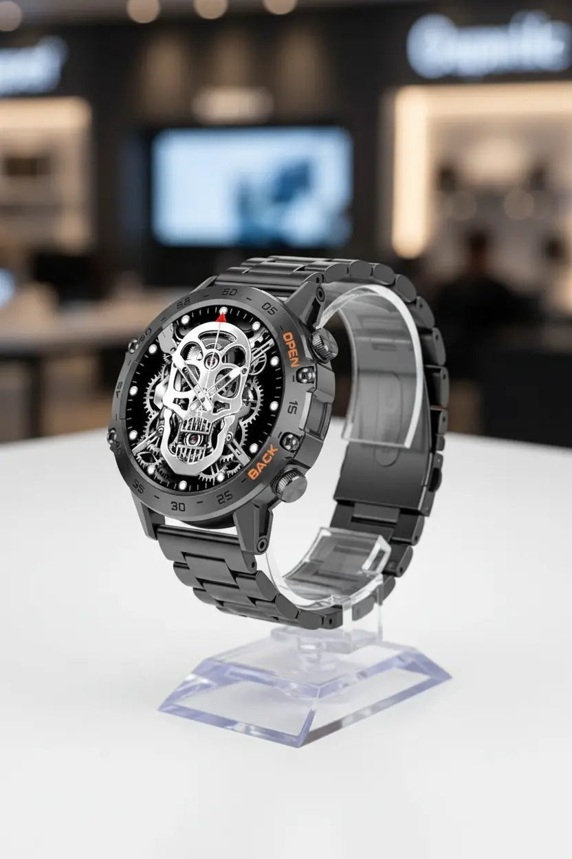 FOXBOX Smart Watch for Men Answer/Make Call for Android iOS 400mAh Military Smartwatch Heart Rate Blood Oxygen Sleep Monitor Step Counter 2 Straps1.39" HD Waterproof Outdoor Smart Watches Black