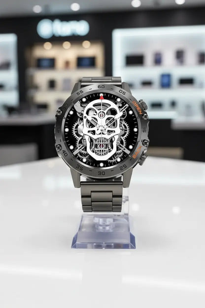 FOXBOX Smart Watch for Men Answer/Make Call for Android iOS 400mAh Military Smartwatch Heart Rate Blood Oxygen Sleep Monitor Step Counter 2 Straps1.39" HD Waterproof Outdoor Smart Watches Black