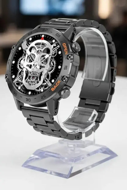 FOXBOX Smart Watch for Men Answer/Make Call for Android iOS 400mAh Military Smartwatch Heart Rate Blood Oxygen Sleep Monitor Step Counter 2 Straps1.39" HD Waterproof Outdoor Smart Watches Black