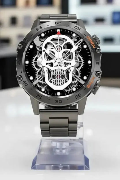 FOXBOX Smart Watch for Men Answer/Make Call for Android iOS 400mAh Military Smartwatch Heart Rate Blood Oxygen Sleep Monitor Step Counter 2 Straps1.39" HD Waterproof Outdoor Smart Watches Black