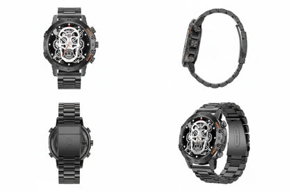 FOXBOX Smart Watch for Men Answer/Make Call for Android iOS 400mAh Military Smartwatch Heart Rate Blood Oxygen Sleep Monitor Step Counter 2 Straps1.39" HD Waterproof Outdoor Smart Watches Black