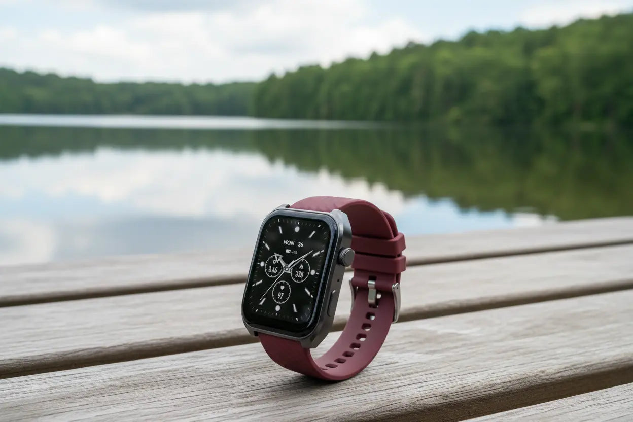 Fitness Tracker AI Watch Faces AMOLED with AOD The Blue Coil