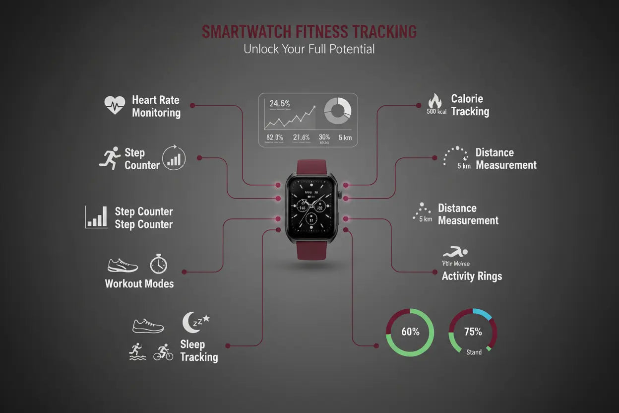 Fitness Tracker AI Watch Faces AMOLED with AOD The Blue Coil