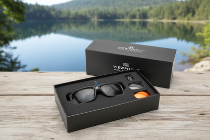 FlyGift 4K 2160P FHD Sports & Action Video Camera Sunglasses The Blue Coil