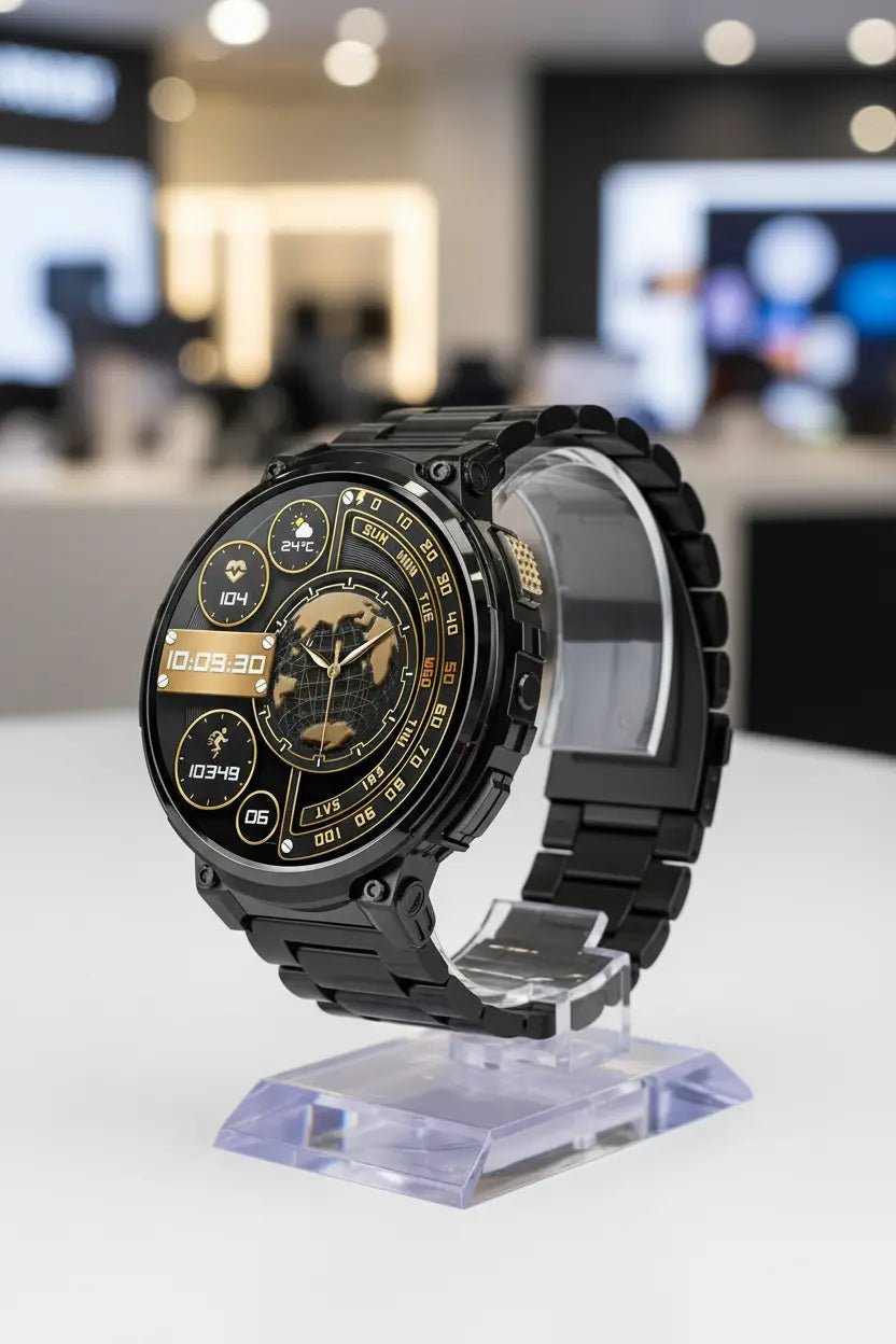 Foxhawk Military Smart Watch for Men with LED Flashlight 1.85” Rugged Smart Watch 730mAh Battery 114 Sports Modes Fitness Watch Heart Rate Sleep Tracker Tactical Smartwatch for iOS Android