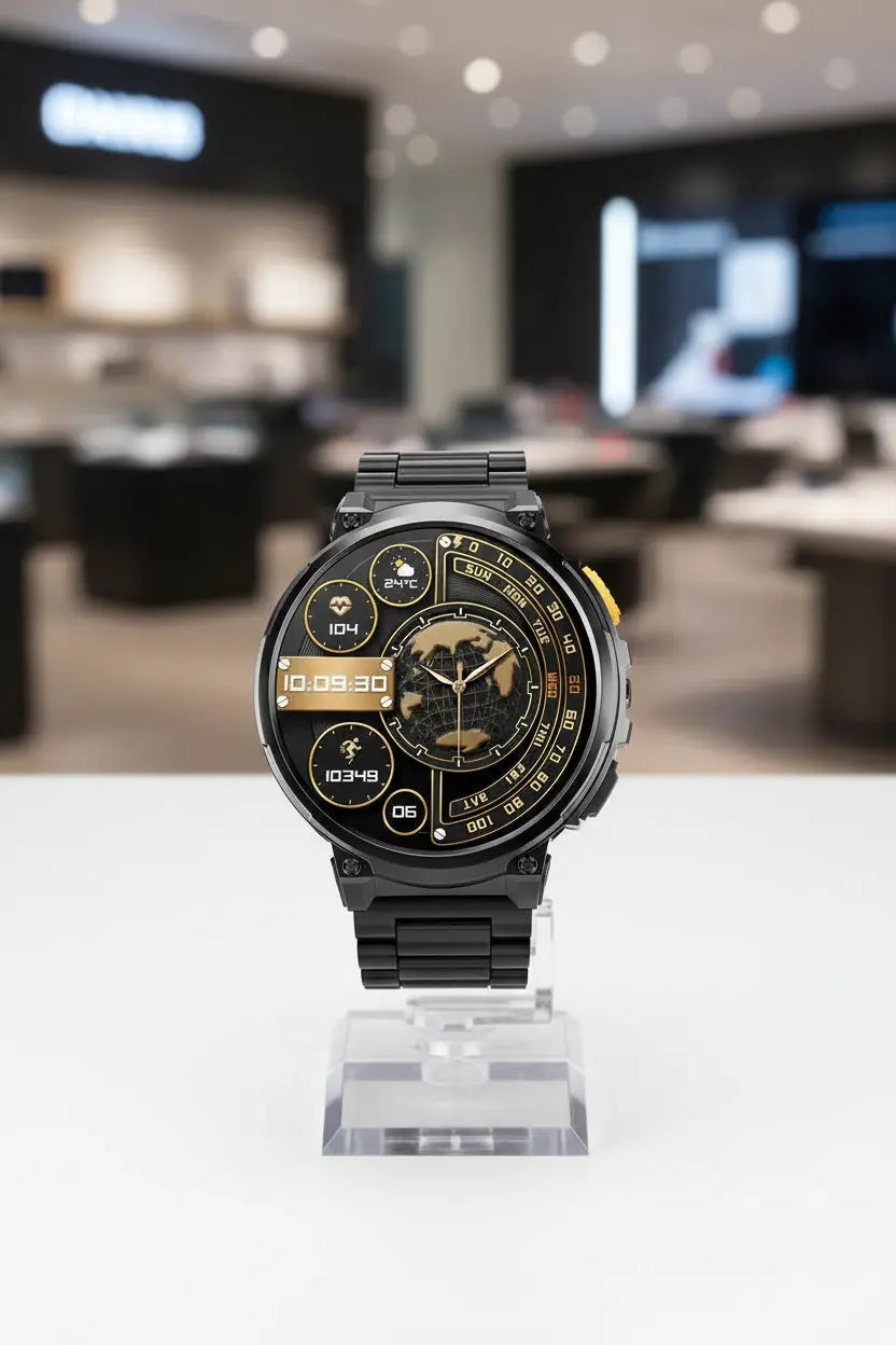 Foxhawk Military Smart Watch for Men with LED Flashlight 1.85” Rugged Smart Watch 730mAh Battery 114 Sports Modes Fitness Watch Heart Rate Sleep Tracker Tactical Smartwatch for iOS Android