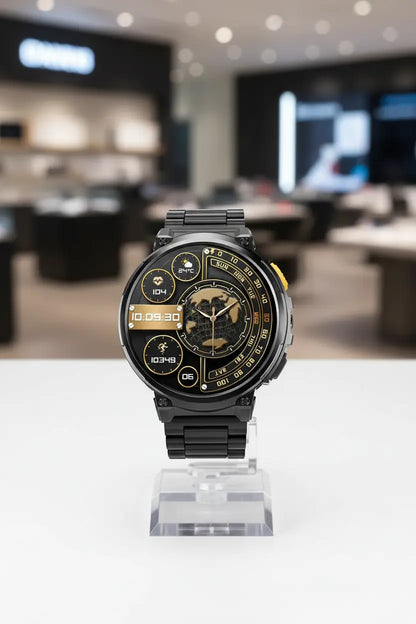 Foxhawk Military Smart Watch for Men with LED Flashlight 1.85” Rugged Smart Watch 730mAh Battery 114 Sports Modes Fitness Watch Heart Rate Sleep Tracker Tactical Smartwatch for iOS Android