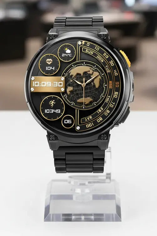 Foxhawk Military Smart Watch for Men with LED Flashlight 1.85” Rugged Smart Watch 730mAh Battery 114 Sports Modes Fitness Watch Heart Rate Sleep Tracker Tactical Smartwatch for iOS Android