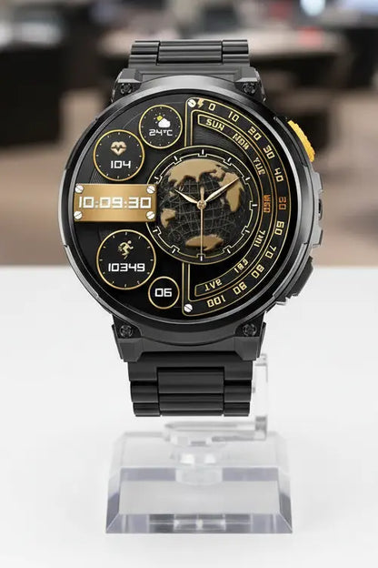 Foxhawk Military Smart Watch for Men with LED Flashlight 1.85” Rugged Smart Watch 730mAh Battery 114 Sports Modes Fitness Watch Heart Rate Sleep Tracker Tactical Smartwatch for iOS Android