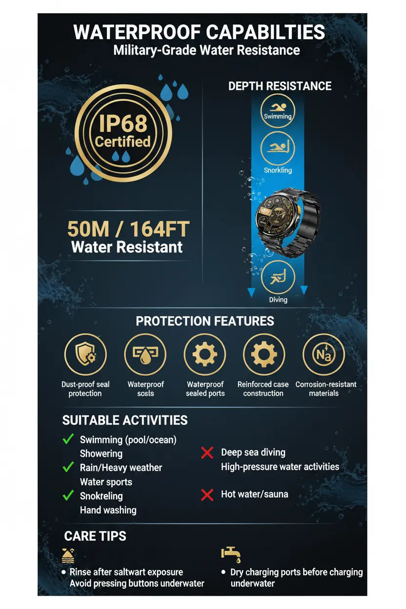 Foxhawk Military Smart Watch for Men with LED Flashlight 1.85” Rugged Smart Watch 730mAh Battery 114 Sports Modes Fitness Watch Heart Rate Sleep Tracker Tactical Smartwatch for iOS Android