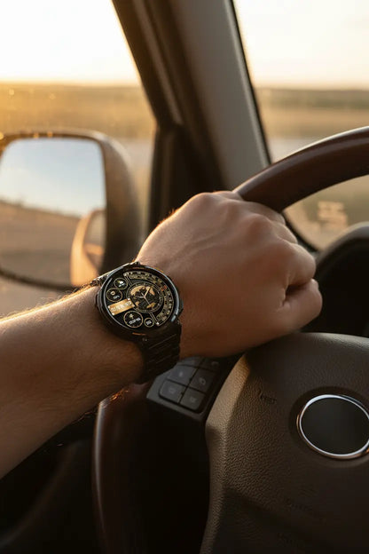 Foxhawk Military Smart Watch for Men with LED Flashlight 1.85” Rugged Smart Watch 730mAh Battery 114 Sports Modes Fitness Watch Heart Rate Sleep Tracker Tactical Smartwatch for iOS Android