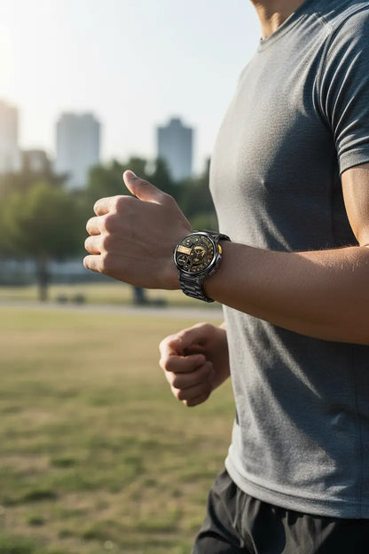 Foxhawk Military Smart Watch for Men with LED Flashlight 1.85” Rugged Smart Watch 730mAh Battery 114 Sports Modes Fitness Watch Heart Rate Sleep Tracker Tactical Smartwatch for iOS Android