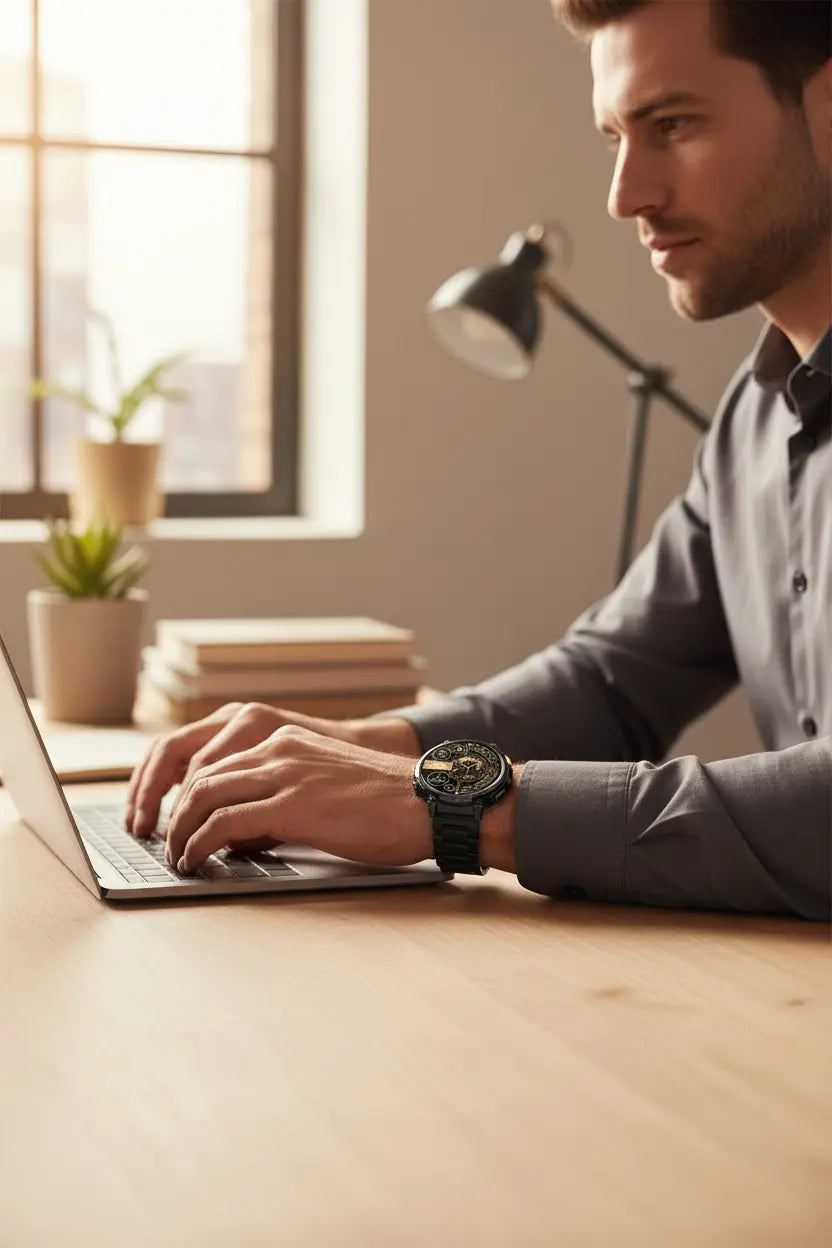 Foxhawk Military Smart Watch for Men with LED Flashlight 1.85” Rugged Smart Watch 730mAh Battery 114 Sports Modes Fitness Watch Heart Rate Sleep Tracker Tactical Smartwatch for iOS Android