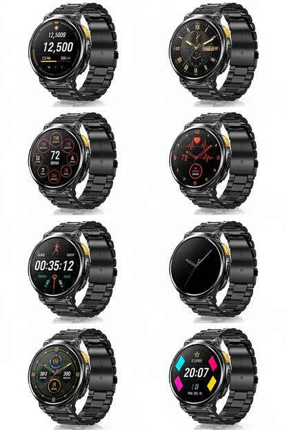 Foxhawk Military Smart Watch for Men with LED Flashlight 1.85” Rugged Smart Watch 730mAh Battery 114 Sports Modes Fitness Watch Heart Rate Sleep Tracker Tactical Smartwatch for iOS Android