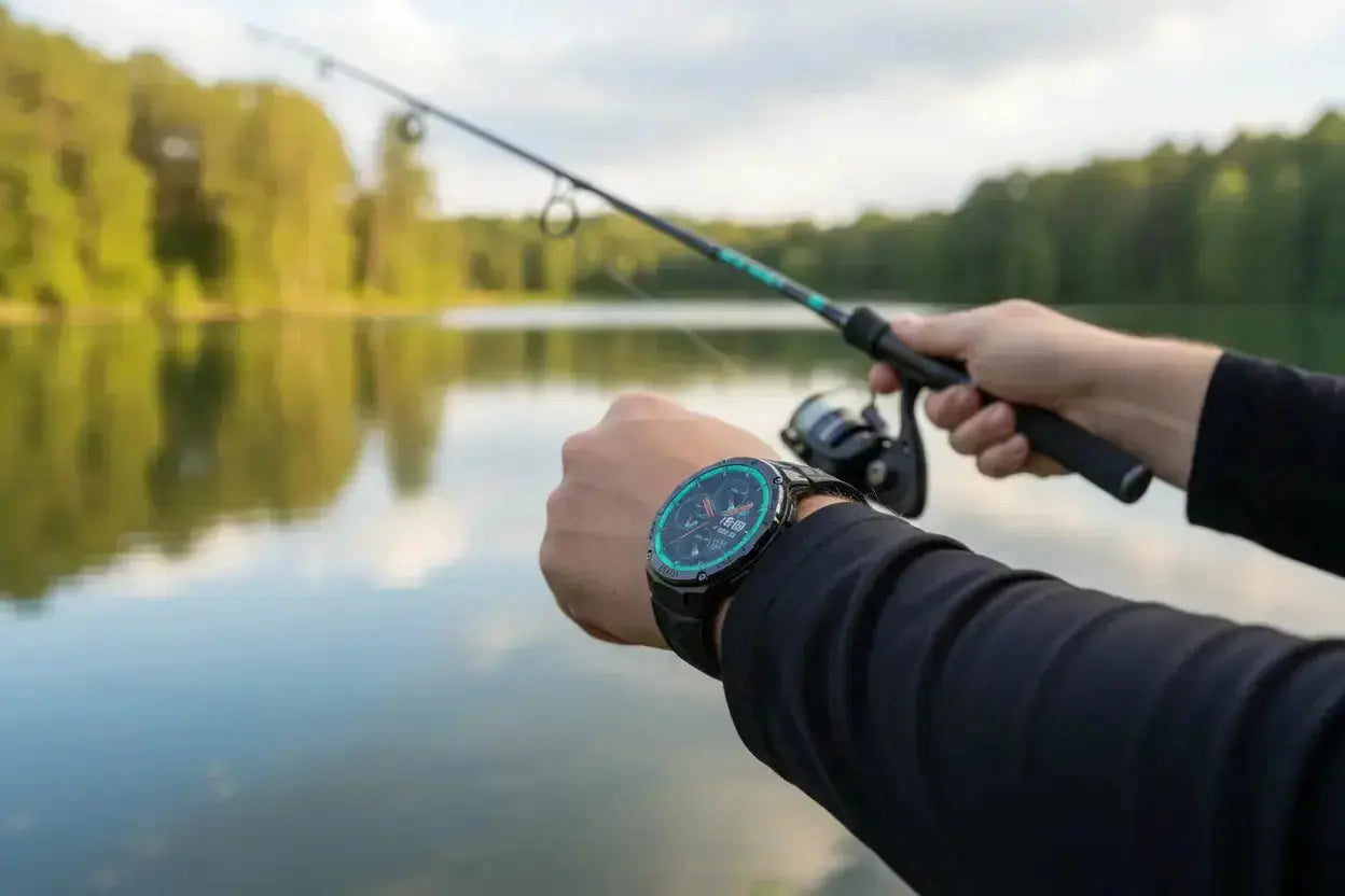 Gloryfit Smart Watch for Men Women 1.43" AMOLED Fitness Tracker 50M Waterproof Sport Watch with Heart Rate/SpO2/Sleep Monitor/Pedometer 480mAh Military Smartwatch(Answer/Dial Call) for Android iOS The Blue Coil