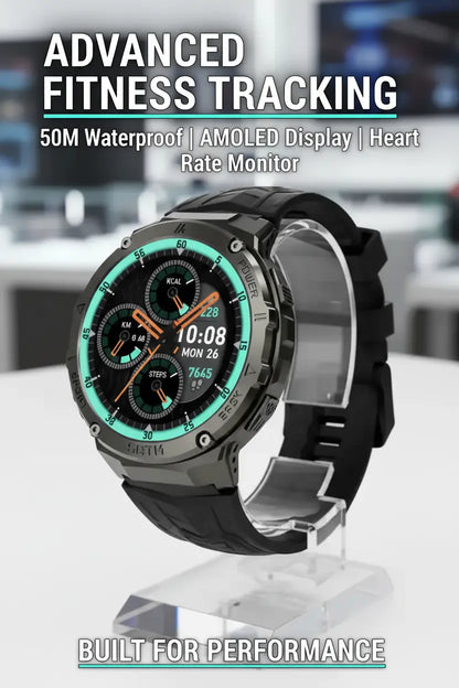 Gloryfit T10 Smart Watch with 1.43" AMOLED Always-On Display & Bluetooth Calling | Selected by Blue Coil Tech