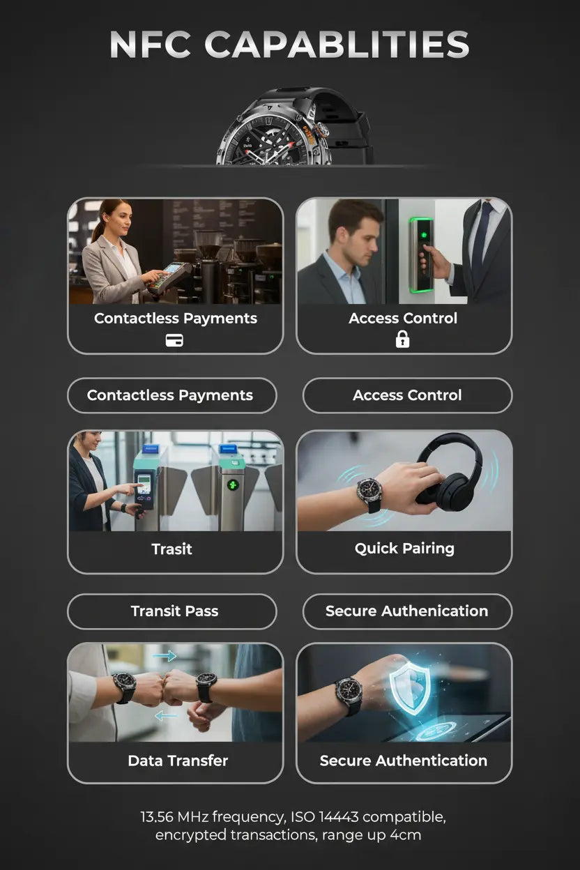 HIRREO Military Smart Watch for Men Flashlight 100+ Sports Modes Fitness Tracker Smartwatch 1.43 AMOLED Display 5ATM Waterproof Heart Rate/Sleep Monitor Mens Smart Watches for Android iOS