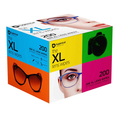 Hygienical - The XL Lens Wipes - 200 Pre-Moistened The Blue Coil