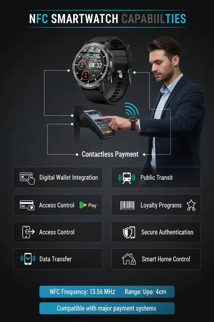 ICHPULG Smart Watches for Men with 4 Buttons 1.43 AMOLED Fitness Watch