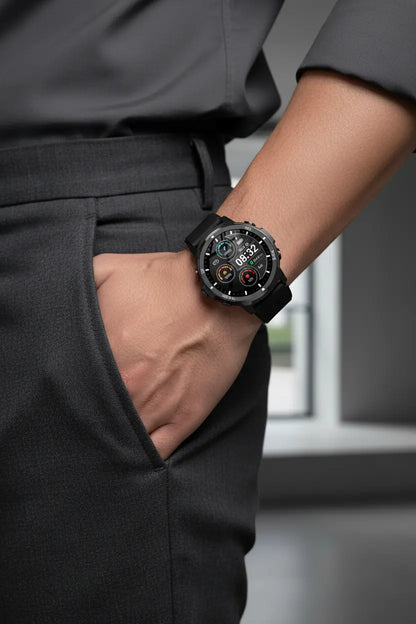 ICHPULG Smart Watches for Men with 4 Buttons 1.43 AMOLED Fitness Watch