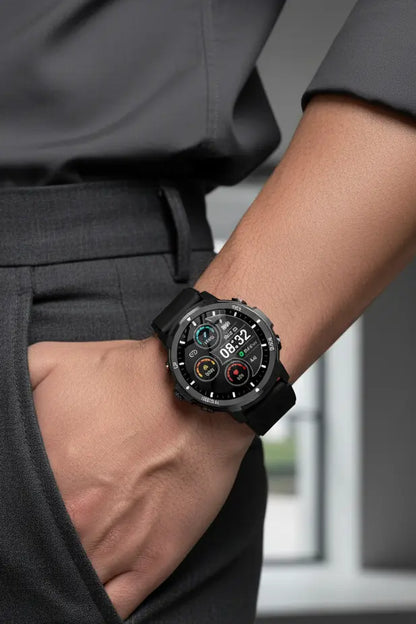 ICHPULG Smart Watches for Men with 4 Buttons 1.43 AMOLED Fitness Watch